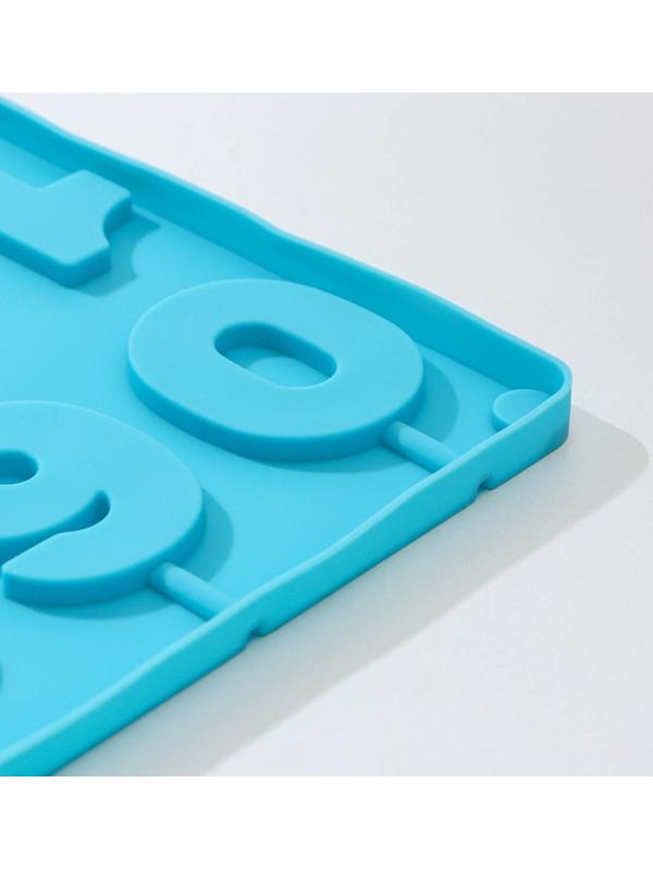 Форма для леденцов Доляна «Арифметика», 29×17 см, 10 ячеек, с палочками, цвет МИКС