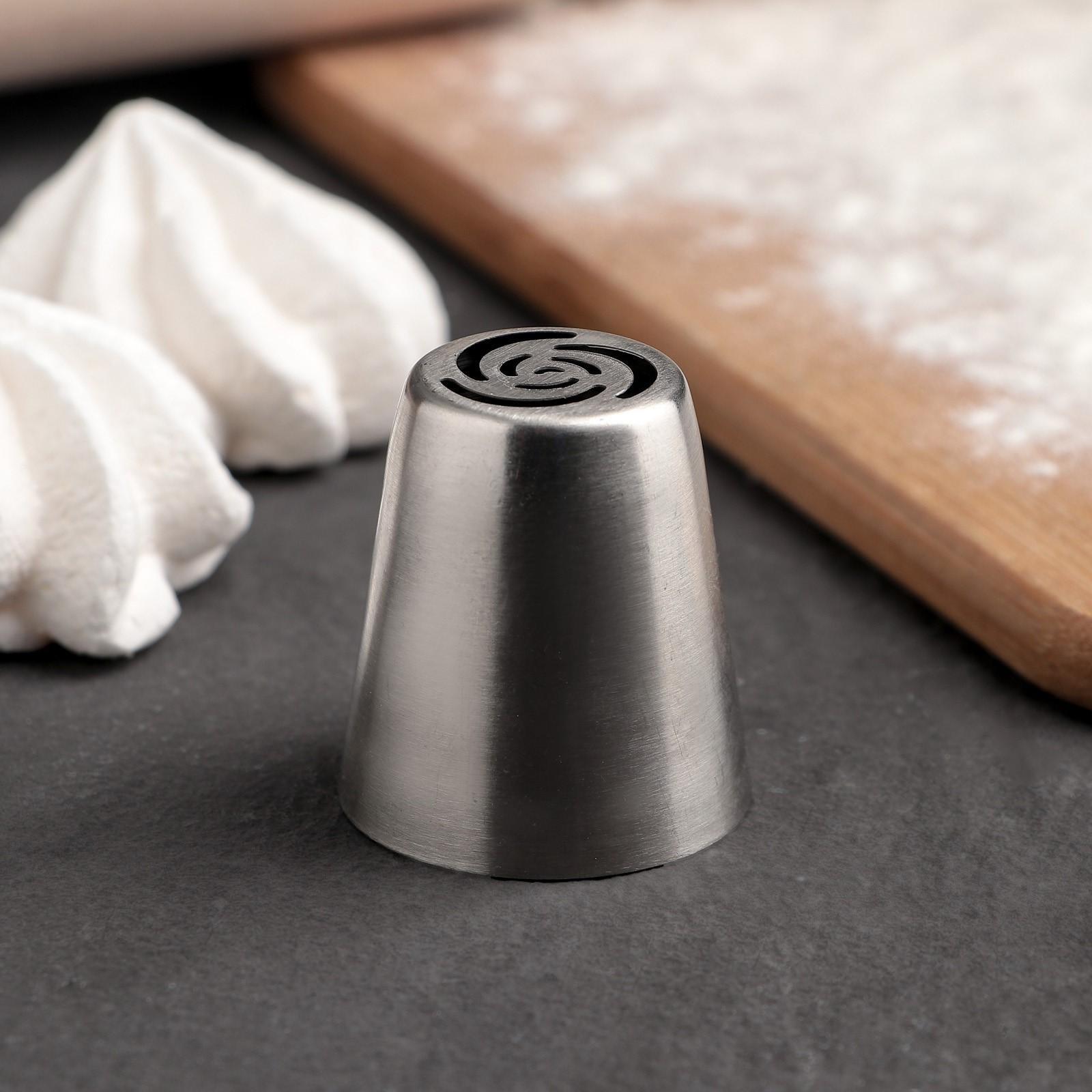 Насадка кондитерская «Цветок», d=3,7 см, выход 2,4 см, нержавеющая сталь