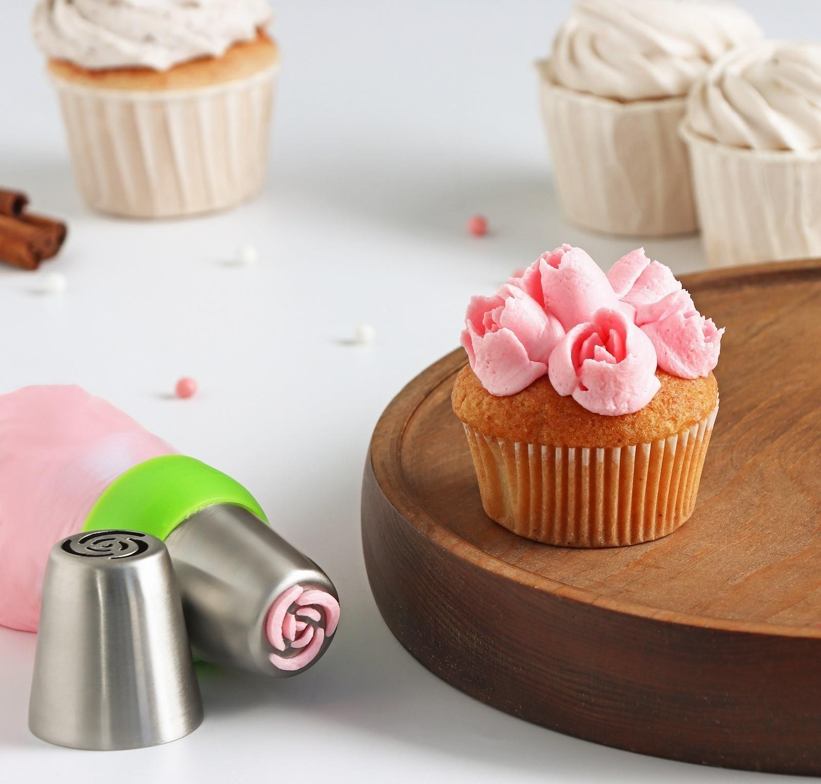 Насадка кондитерская «Цветок», d=3,7 см, выход 2,4 см, нержавеющая сталь