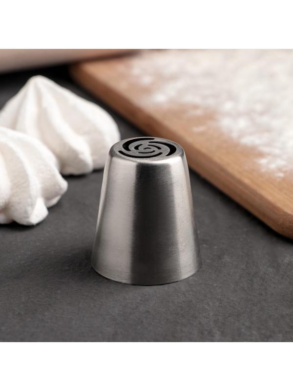 Насадка кондитерская «Цветок», d=3,7 см, выход 2,4 см, нержавеющая сталь