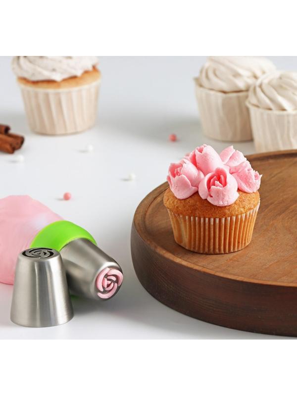 Насадка кондитерская «Цветок», d=3,7 см, выход 2,4 см, нержавеющая сталь