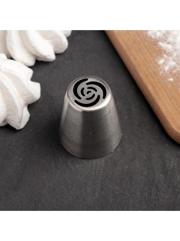 Насадка кондитерская «Цветок», d=3,7 см, выход 2,4 см, нержавеющая сталь