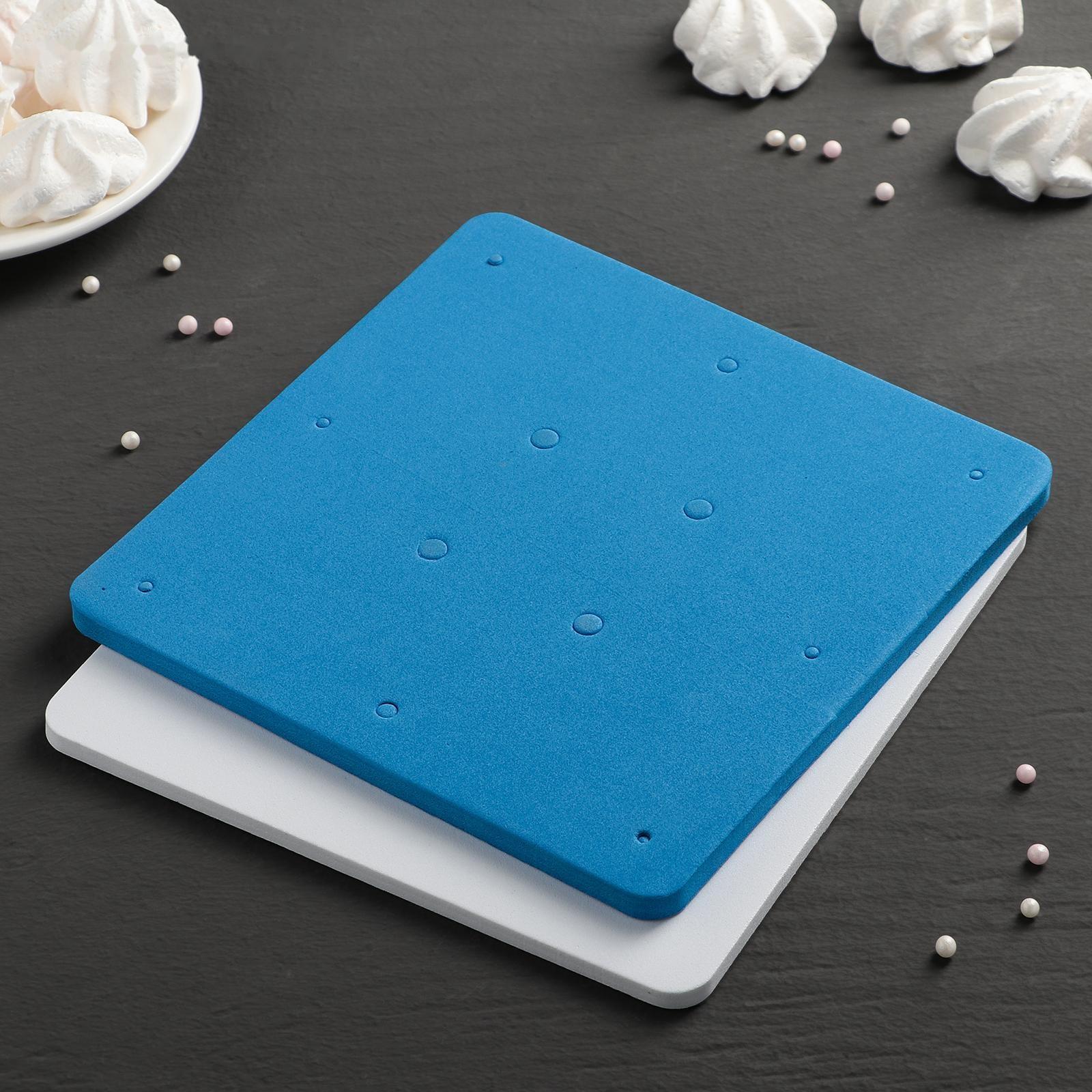 Набор матов для моделирования и сушки цветов из мастики, 20×20×3,5 см, 2 шт