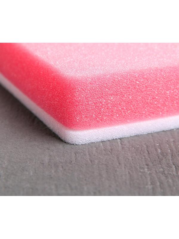 Набор матов для моделирования и сушки цветов из мастики, 2 шт, 9,5×9,5×1,5 см, цвет белый, розовый