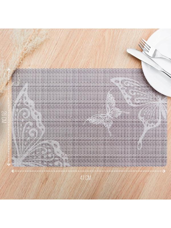 Салфетка сервировочная на стол «Бабочки», 26×41 см