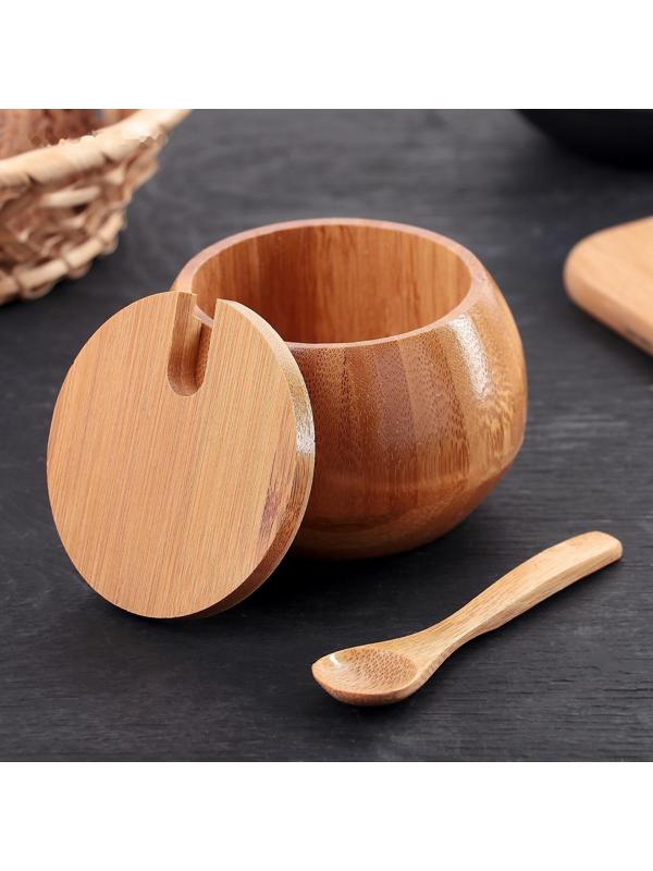 Сахарница «Полосы», 130 мл, 8,5×7 см, с ложкой