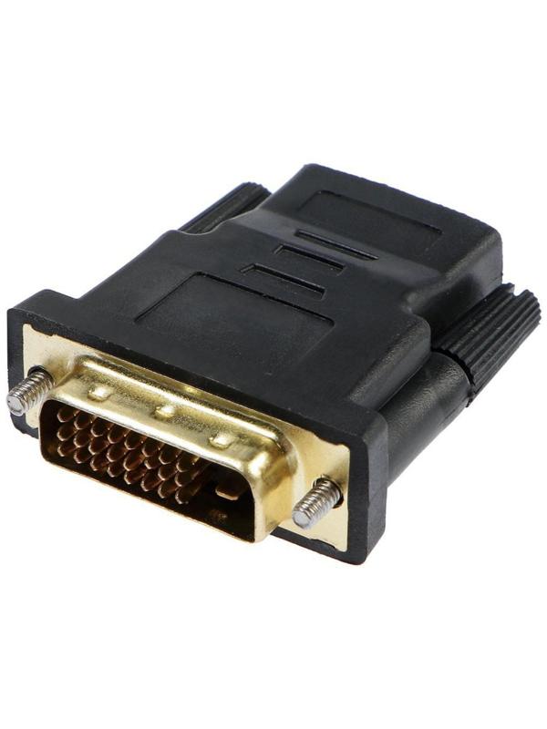 Переходник LuazON PL-005, HDMI (f) - DVI-D (m)
