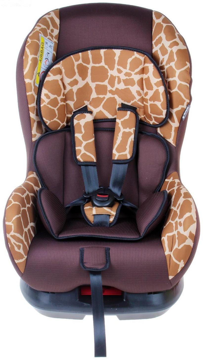Автокресло Support, группа 0+/1, цвет коричневый «Жираф»