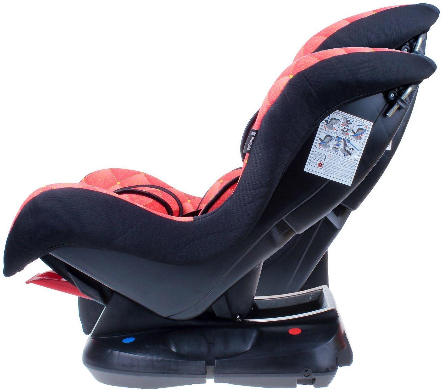 Автокресло Support, группа 0+/1, цвет красный/чёрный VIP