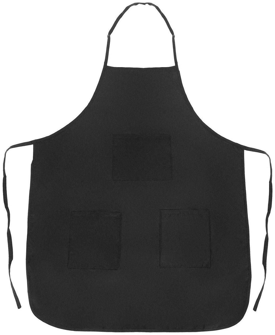 Фартук для мастера, односторонний, цвет чёрный