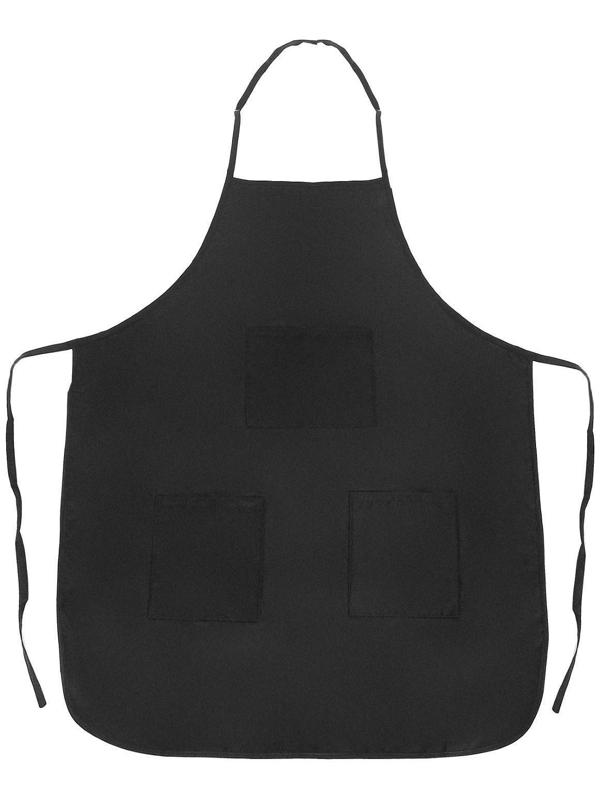 Фартук для мастера, односторонний, цвет чёрный