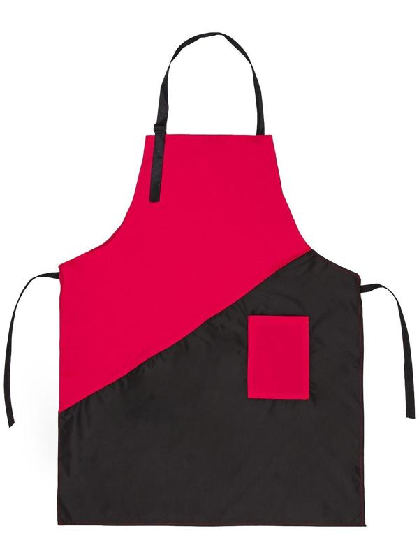 Фартук для мастера, цвет чёрный/красный