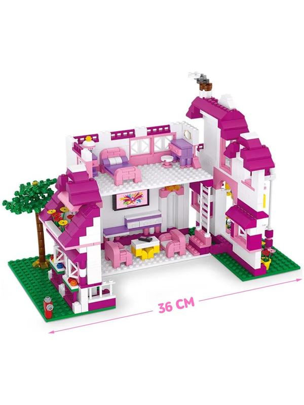 Конструктор «Розовая мечта: загородная вилла», 726 деталей