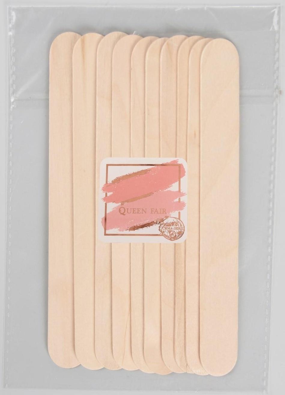 Шпатели для депиляции, деревянные, 15 × 1,7 см, 10 шт