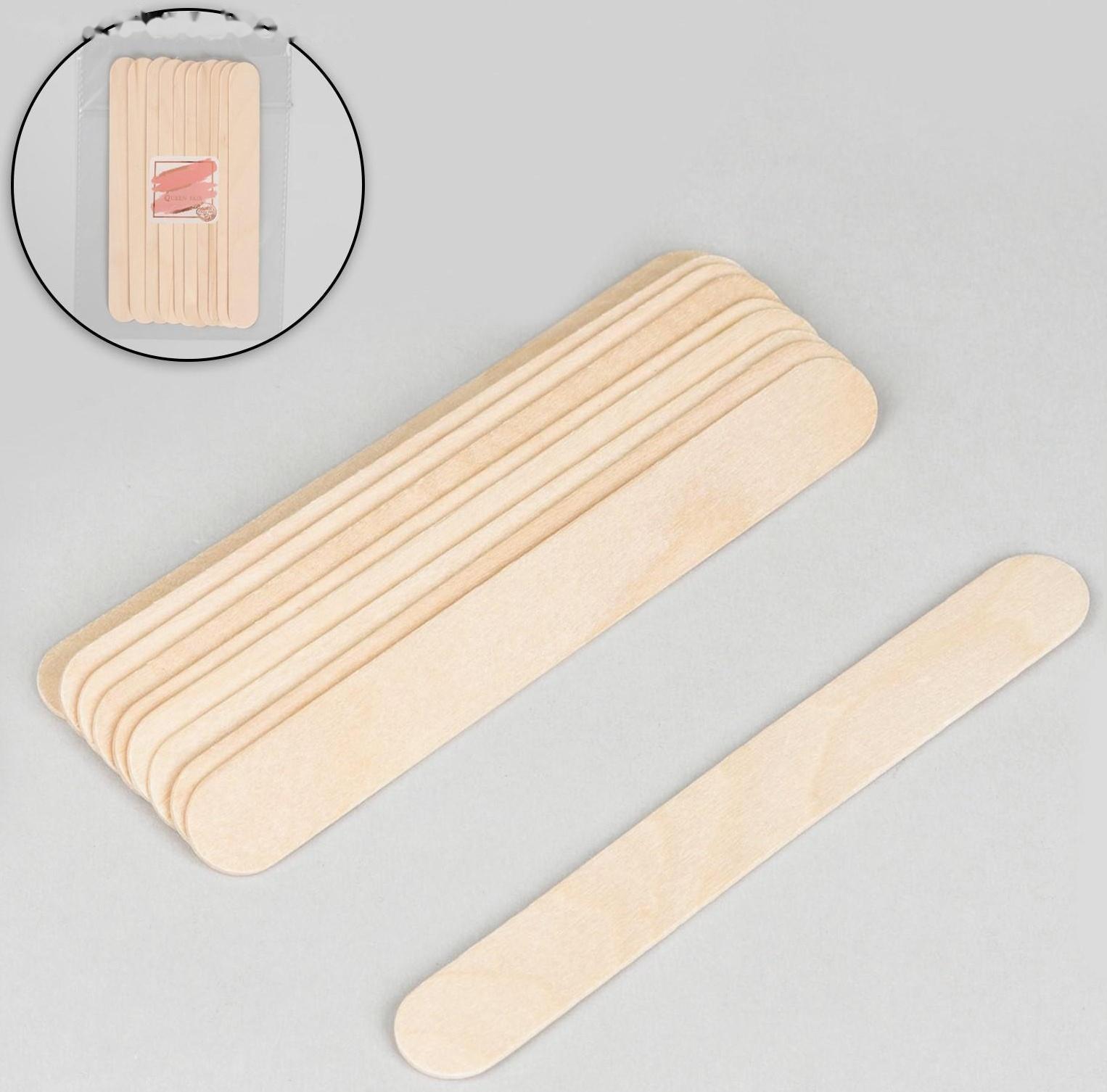 Шпатели для депиляции, деревянные, 15 × 1,7 см, 10 шт