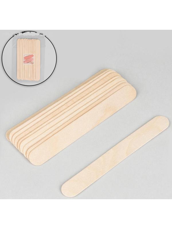 Шпатели для депиляции, деревянные, 15 × 1,7 см, 10 шт