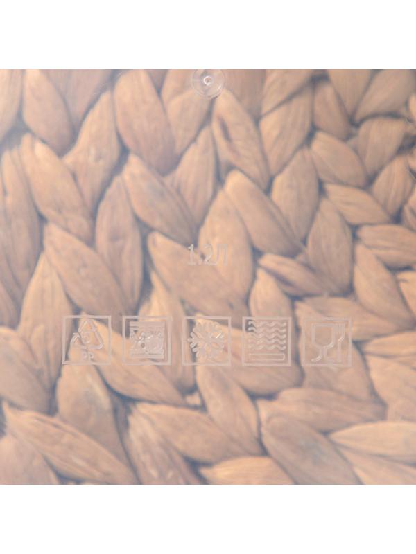 Набор контейнеров пищевых прямоугольных Доляна, 3 шт: 150 мл, 500 мл, 1,2 л, цвет синий