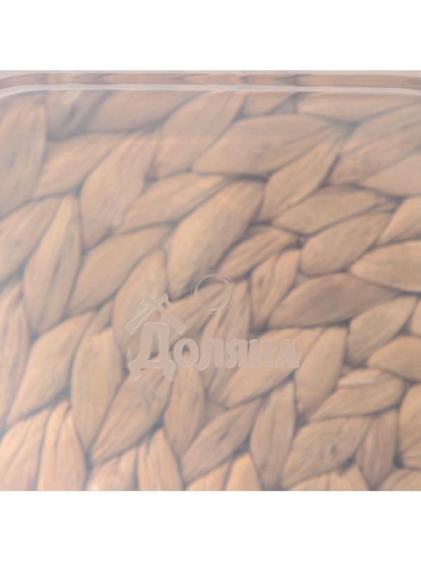 Набор контейнеров пищевых прямоугольных Доляна, 3 шт: 150 мл, 500 мл, 1,2 л, цвет красный