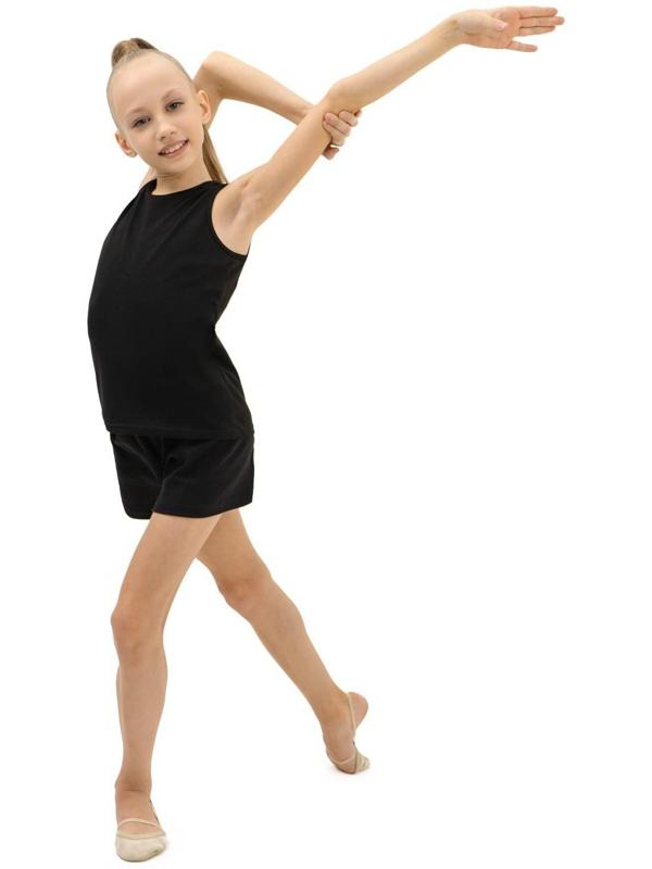 Майка спортивная, размер 30, цвет чёрный