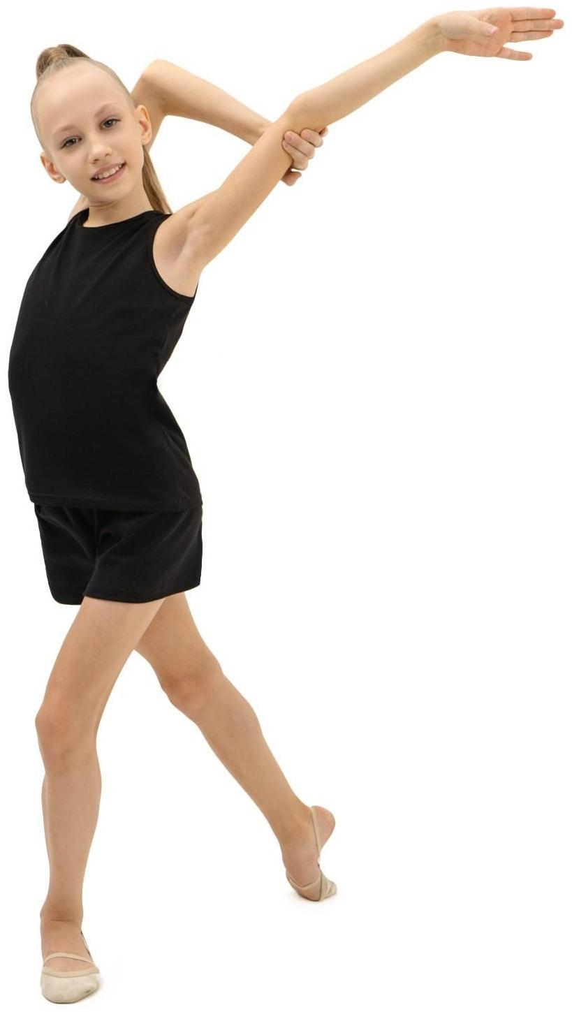 Майка спортивная, размер 40, цвет чёрный