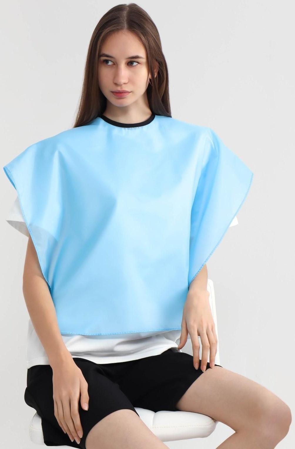 Пелерина парикмахерская, на липучке, цвет МИКС