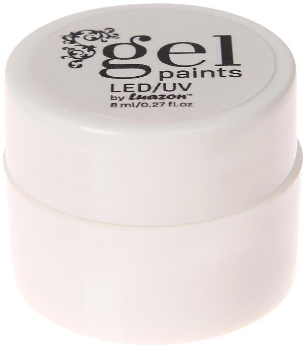 Гель-краска для ногтей трёхфазный LED/UV, 8мл, цвет 08 белый