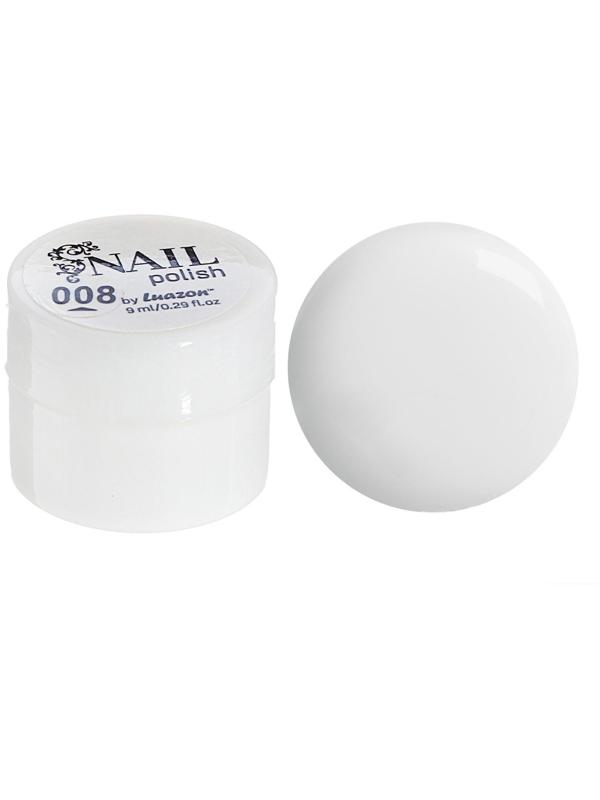 Гель-краска для ногтей трёхфазный LED/UV, 8мл, цвет 08 белый
