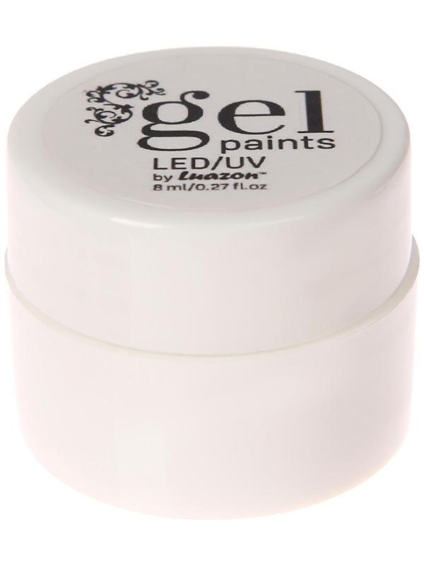 Гель-краска для ногтей трёхфазный LED/UV, 8мл, цвет 08 белый