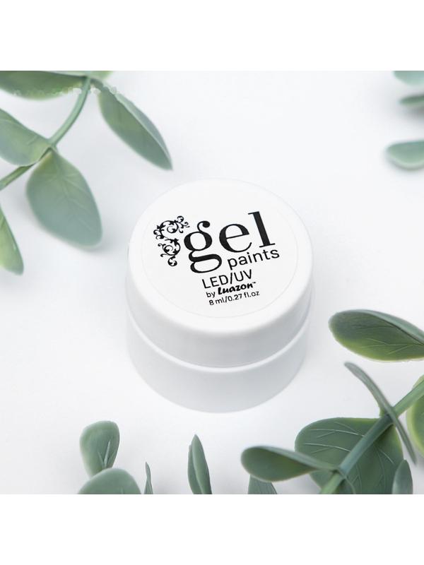 Гель-краска для ногтей трёхфазный LED/UV, 8мл, цвет 33 чёрный