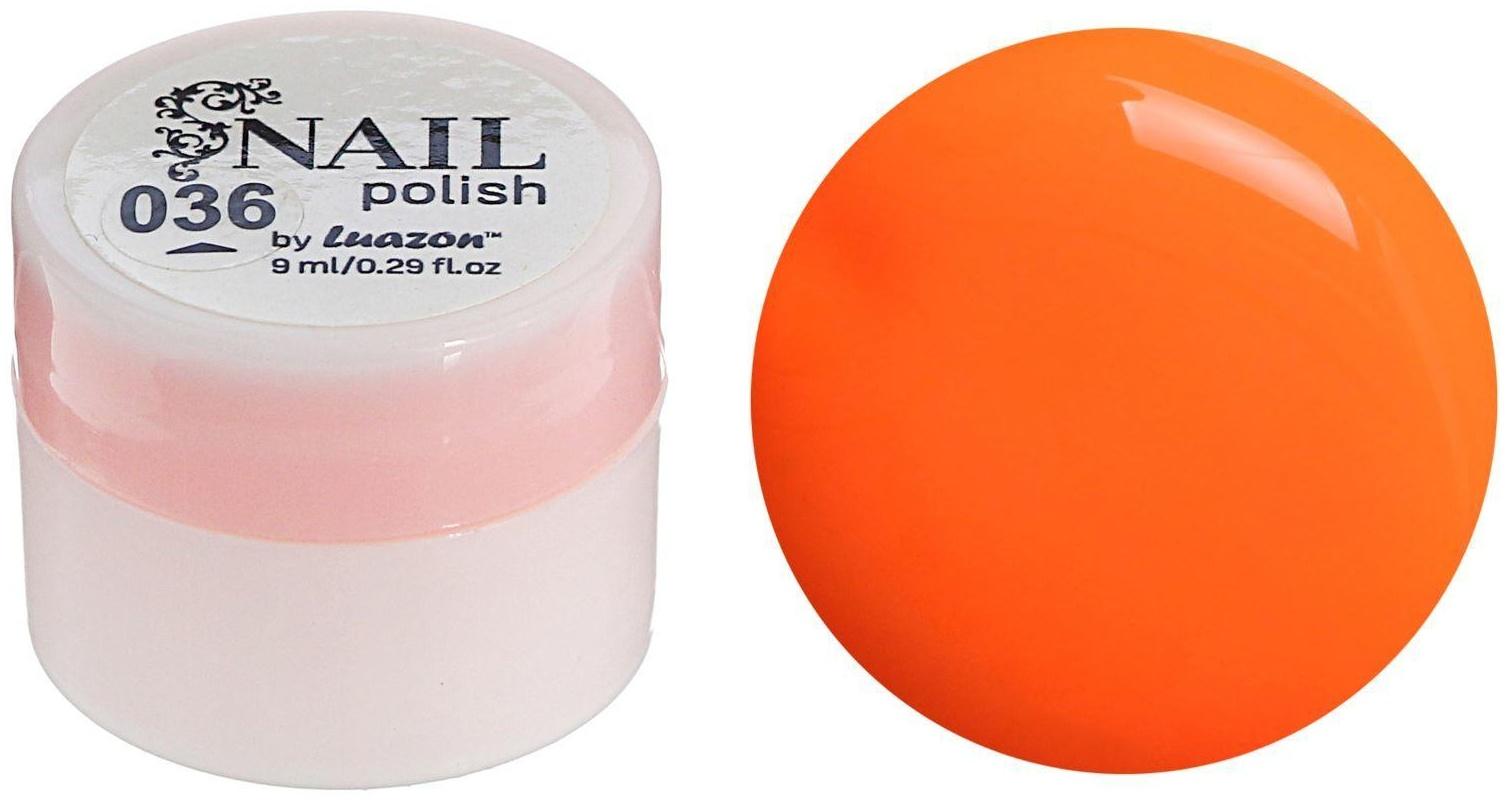 Гель-краска для ногтей трёхфазный LED/UV, 8мл, цвет 36 неоновый оранжевый