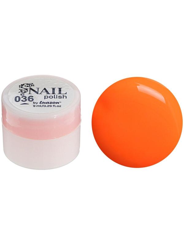 Гель-краска для ногтей трёхфазный LED/UV, 8мл, цвет 36 неоновый оранжевый