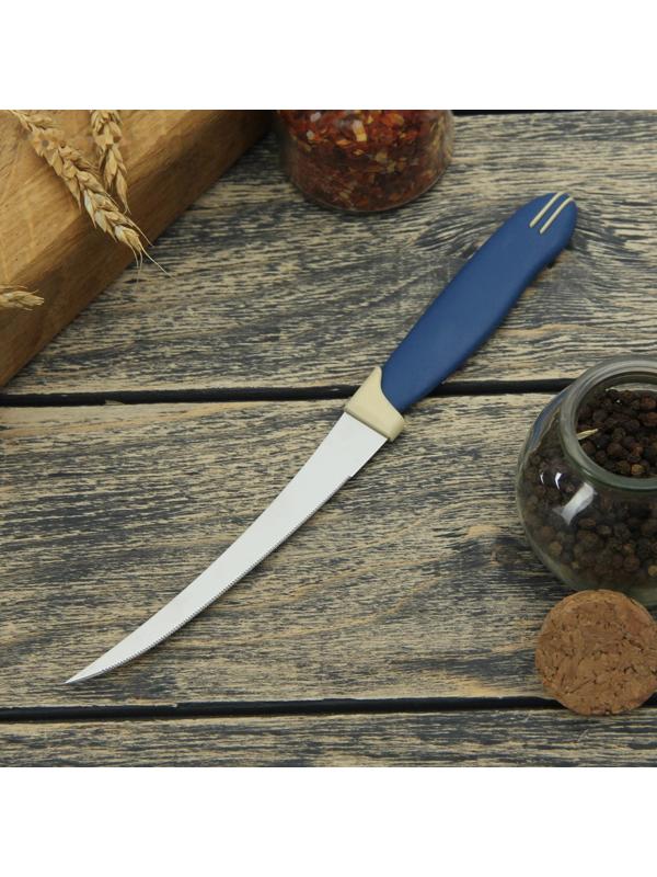 Нож кухонный Доляна «Страйп», зубчатое лезвие 11,5 см