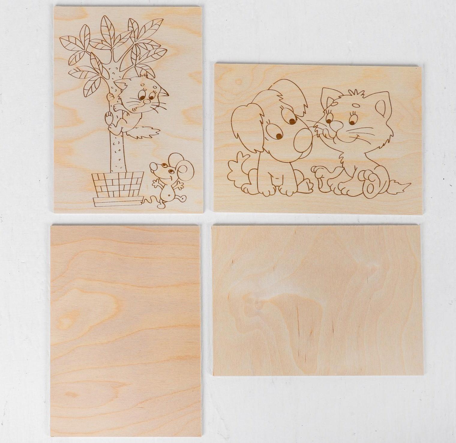 Доски для выжигания, уровень сложности 