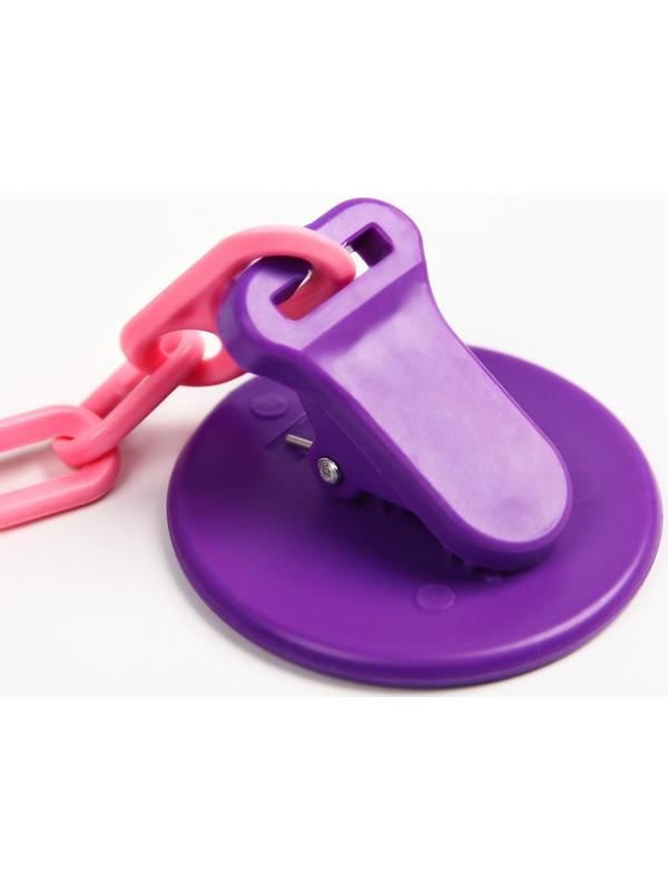 Соска-пустышка латексная классическая с кольцом «Я самая модная», на цепочке с прищепкой, от 0 мес.