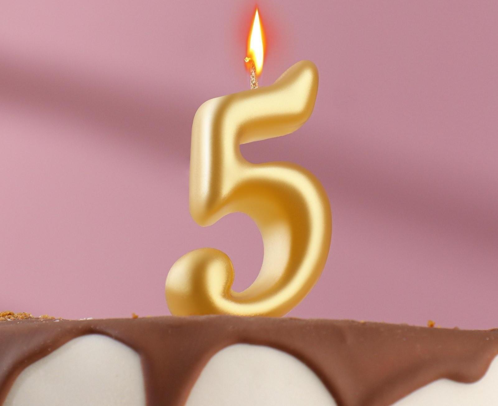 Свеча для торта цифра 