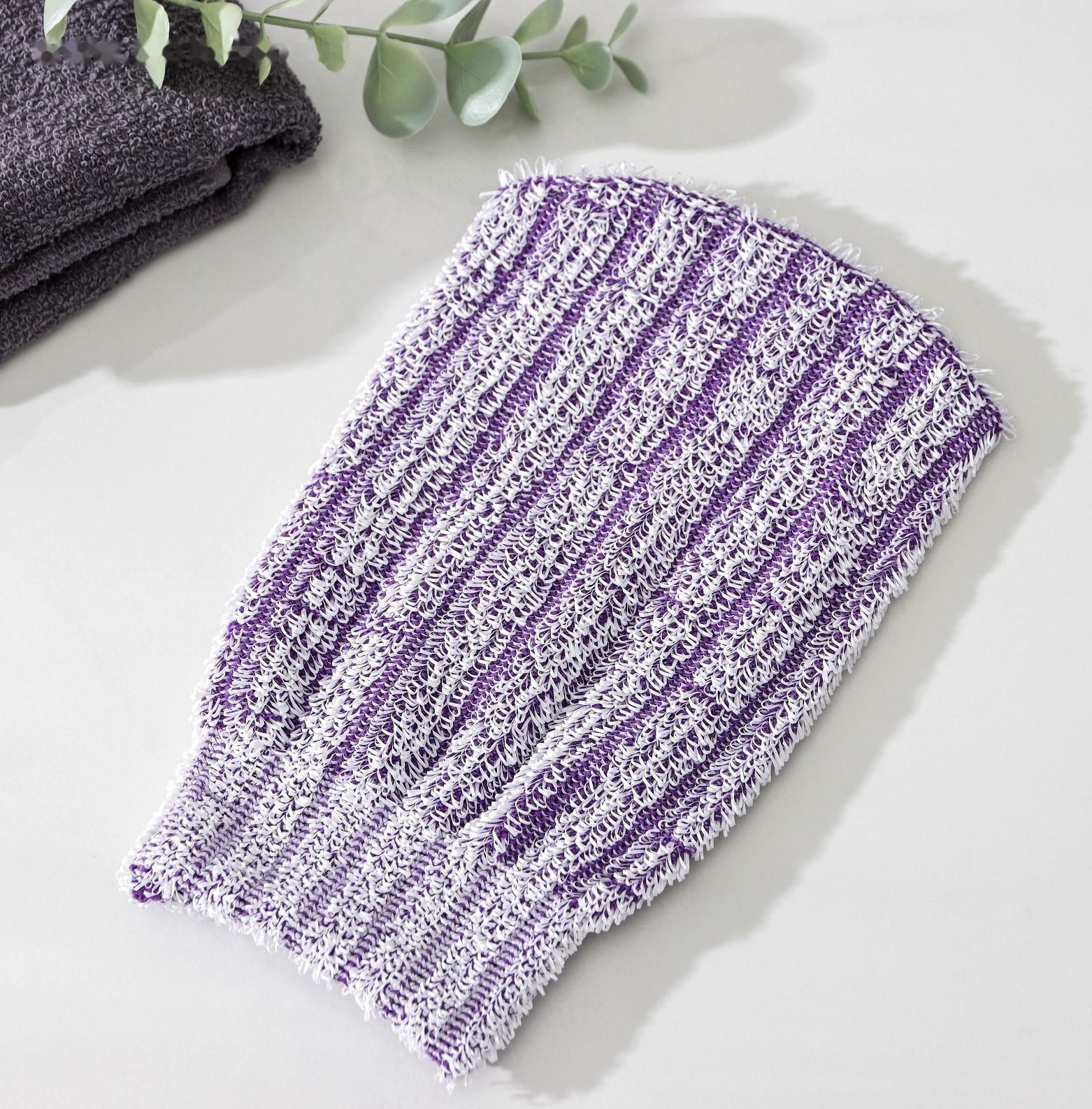 Мочалка-варежка для тела массажная Доляна, 19×11 см, жёсткая, цвет МИКС