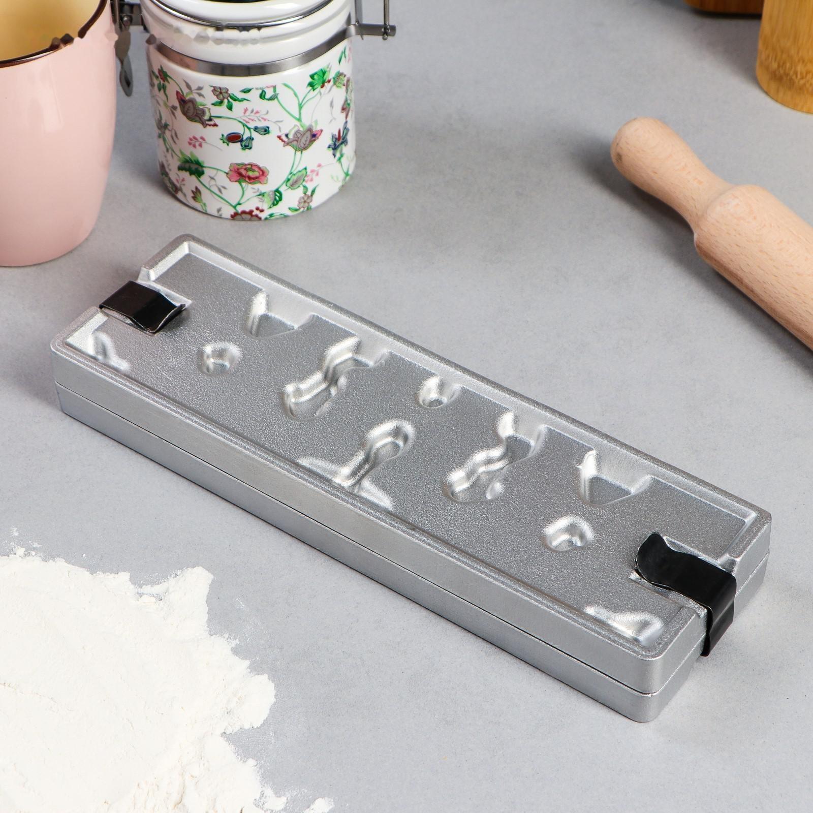 Форма для леденцов, литой алюминий, 6 фигур