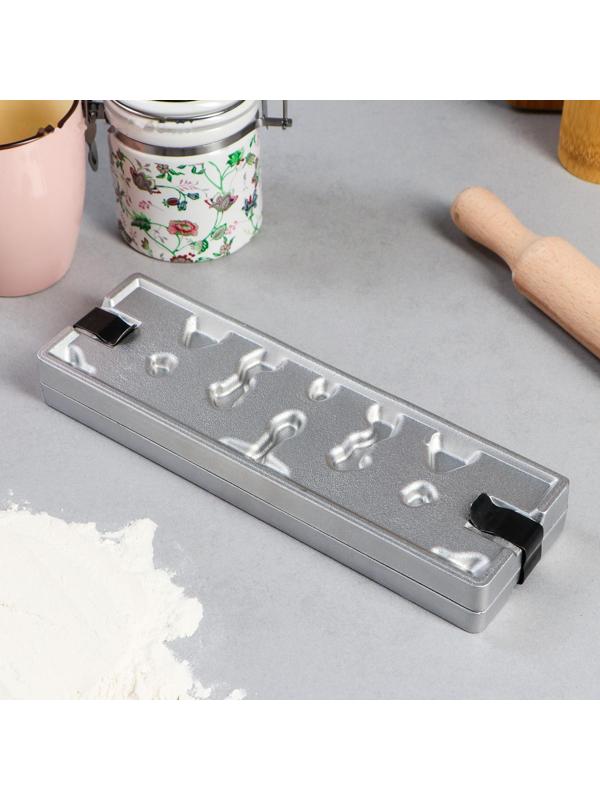 Форма для леденцов, литой алюминий, 6 фигур