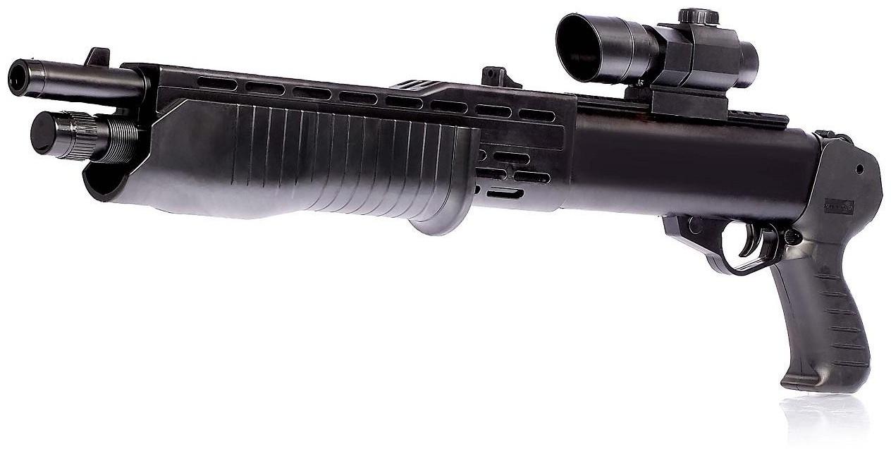 Дробовик пневматический «Охотник», с лазером