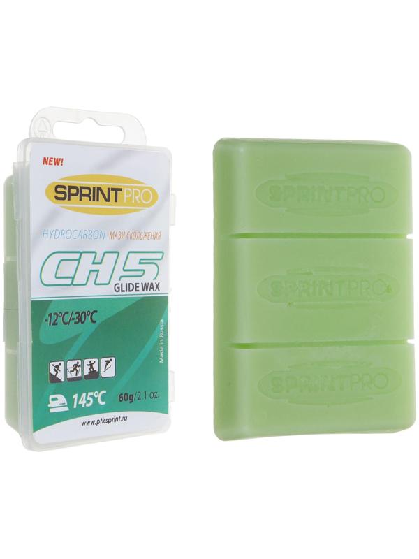 Мази скольжения SPRINT PRO, CH5 Green, (от -12 до -30°C), 60 г