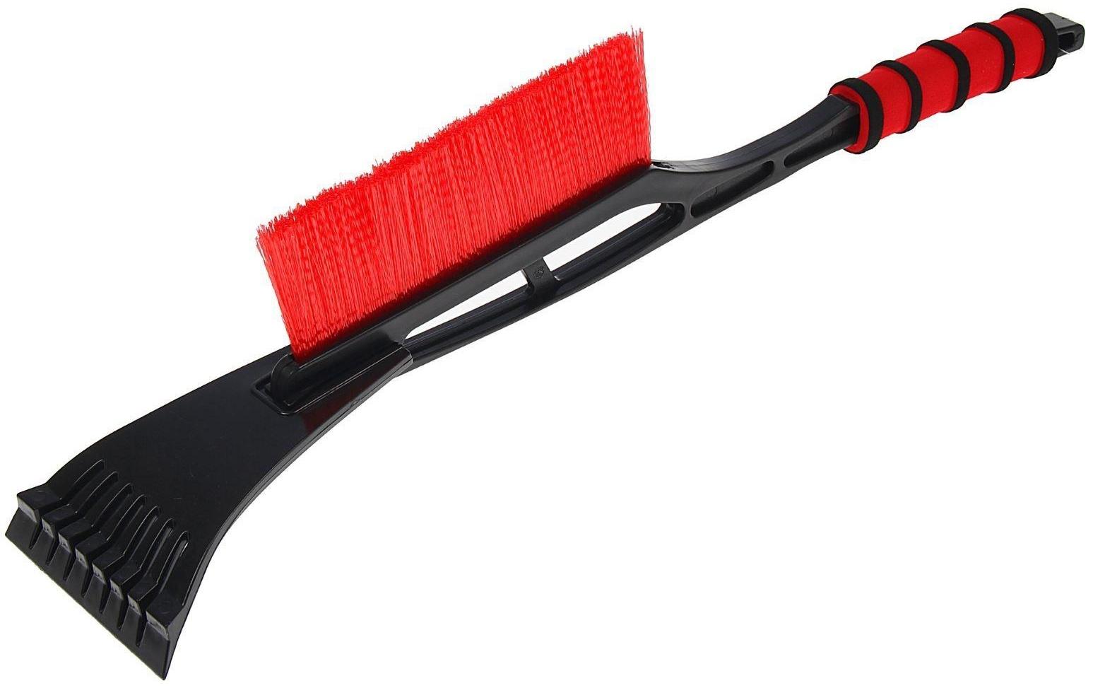 Щётка-скребок AVS WB-6301, 53 cм, мягкая ручка, распушенная щетина