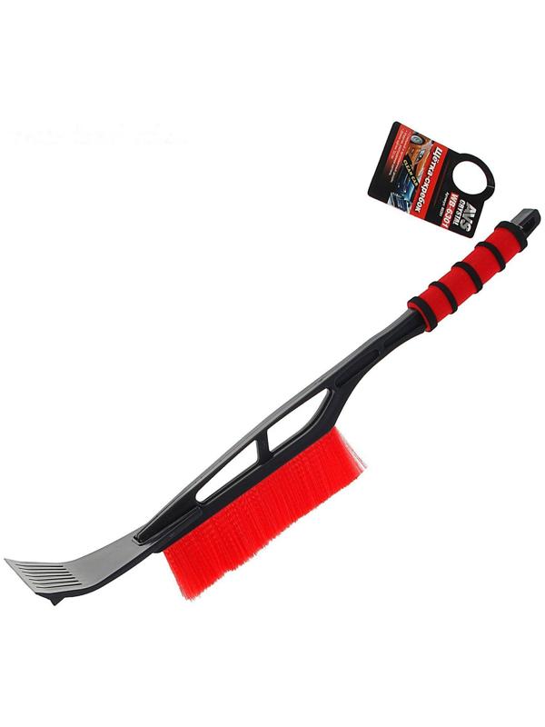 Щётка-скребок AVS WB-6301, 53 cм, мягкая ручка, распушенная щетина