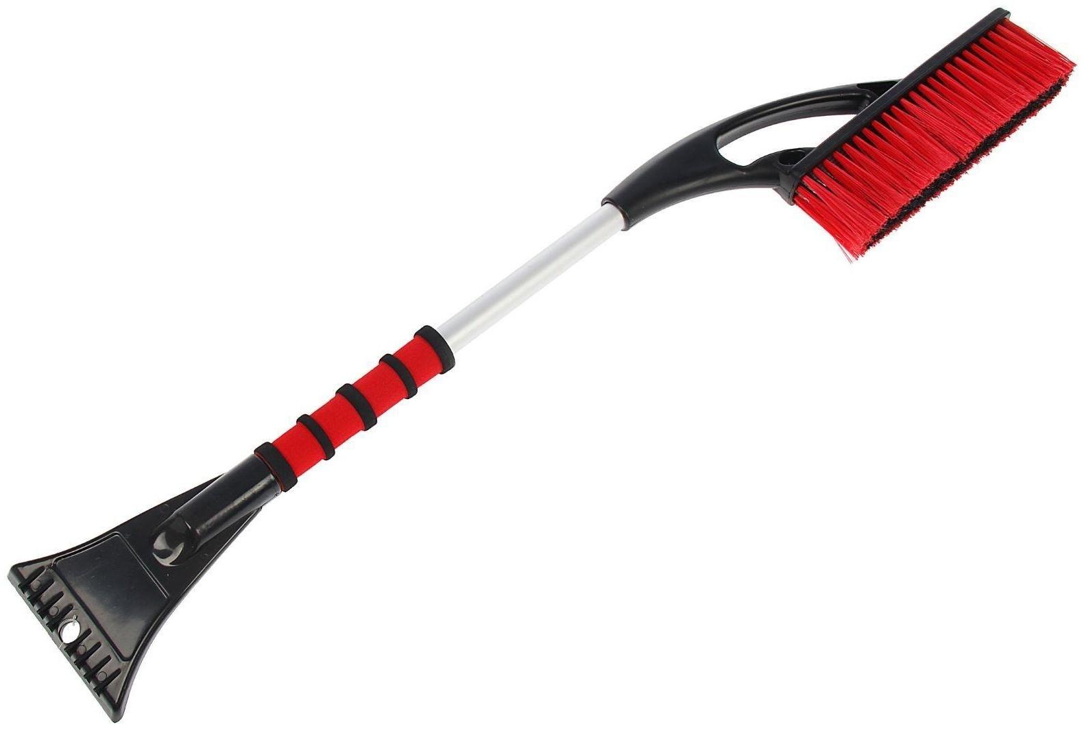 Щётка-скребок AVS WB-6312, 73 cм, мягкая ручка, распушенная щетина