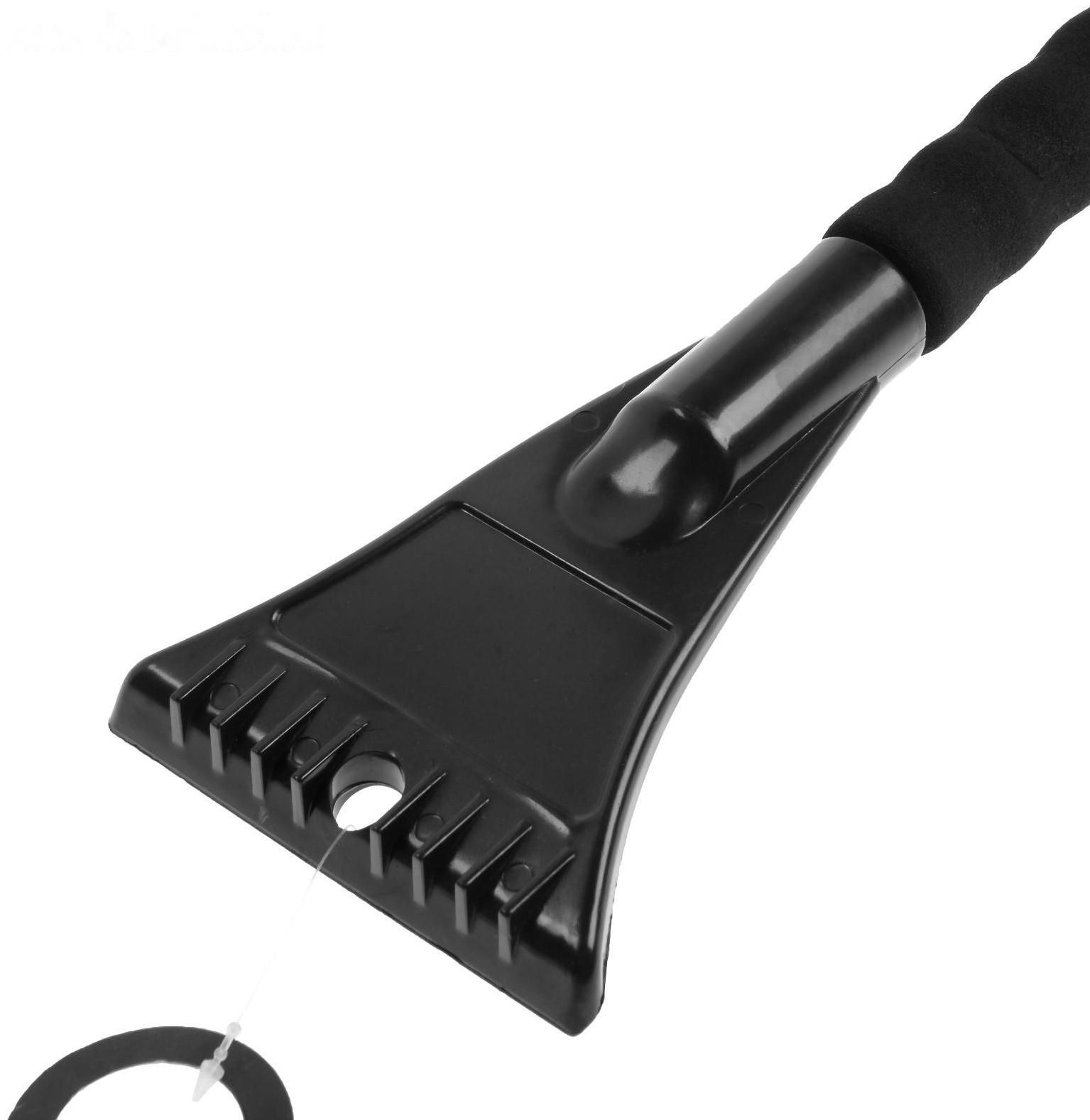 Щётка-скребок AVS WB-6312, 73 cм, мягкая ручка, распушенная щетина