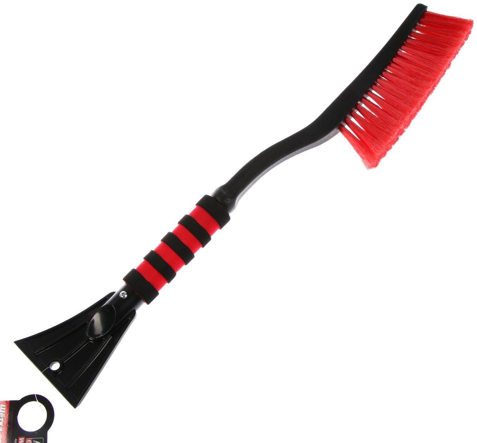 Щётка-скребок AVS WB-6318, 62 cм, мягкая ручка, распушенная щетина