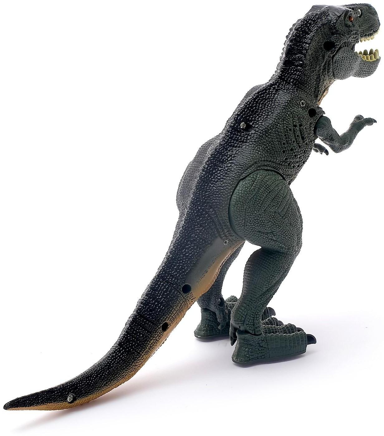 Динозавр «Рекс», работает от батареек, световые и звуковые эффекты