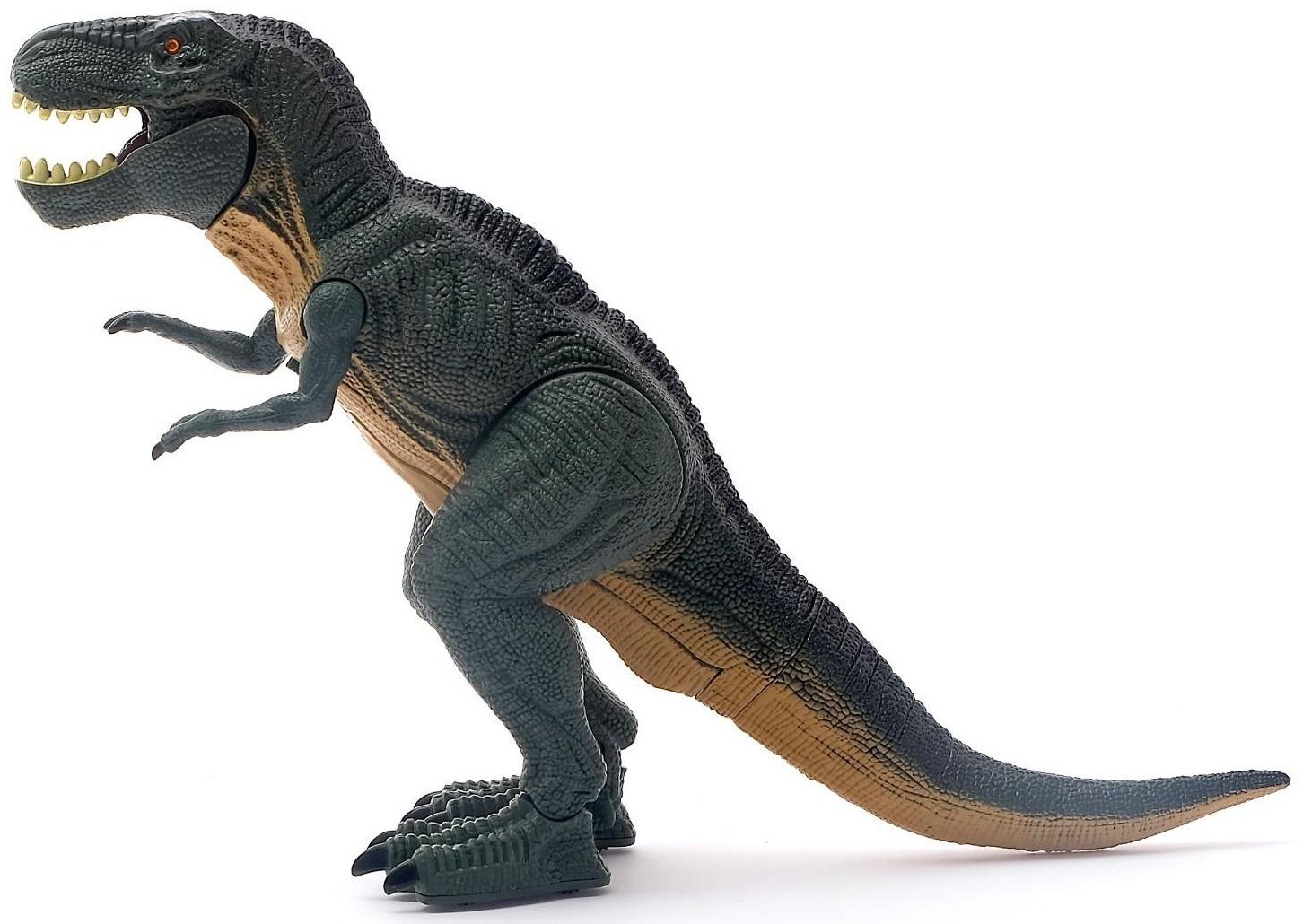 Динозавр «Рекс», работает от батареек, световые и звуковые эффекты