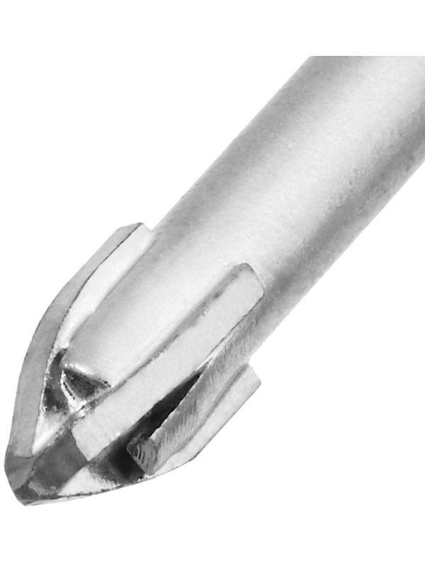 Сверло по керамике твердосплавное ТУНДРА, крестовый наконечник, шестигр. хвостовик, 5 мм