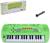 Синтезатор «Музыкант» с микрофоном, цвет зелёный, 32 клавиши