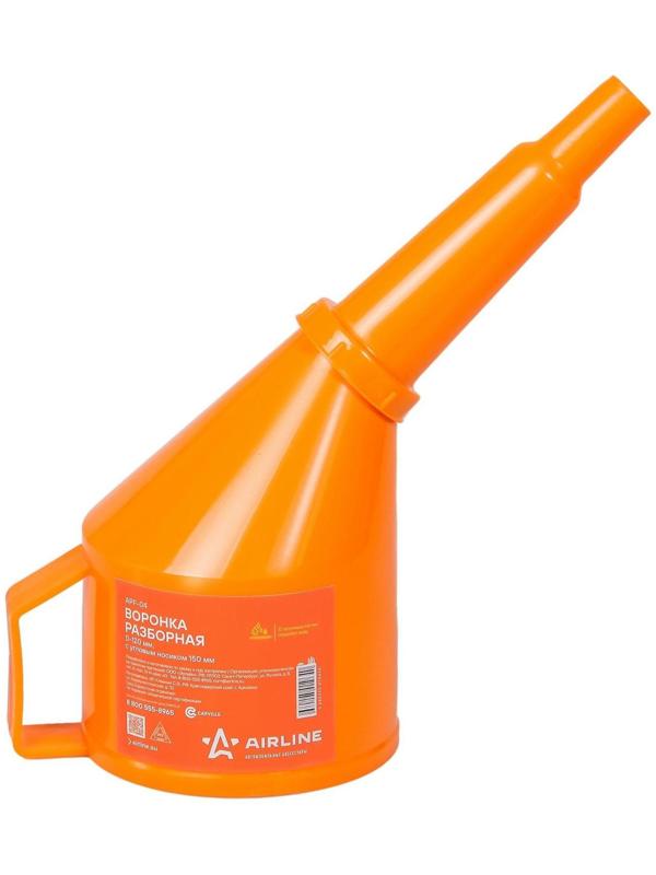 Воронка угловая Airline разборная, латунная сетка, диаметр 120 мм, длина 150 мм APF-04   2654028 166